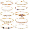 Pearl Geometric Woven Bracelet