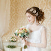 Pearl Hair Band Handmade Light Luxury Geometric Leaf Headdress For Women As Party Wedding Gift