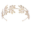 Pearl Hair Band Handmade Light Luxury Geometric Leaf Headdress For Women As Party Wedding Gift