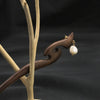 Pearl Hairpin Antique Ebony Vintage Design With Flower Pattern For Women