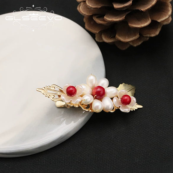Pearl Hairpin Electroplated Exquisite Niche High Grade Female Hair Accessory