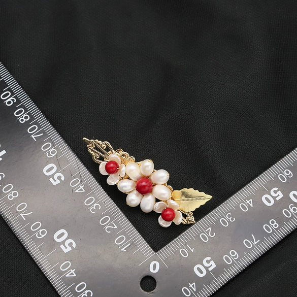 Pearl Hairpin Electroplated Exquisite Niche High Grade Female Hair Accessory