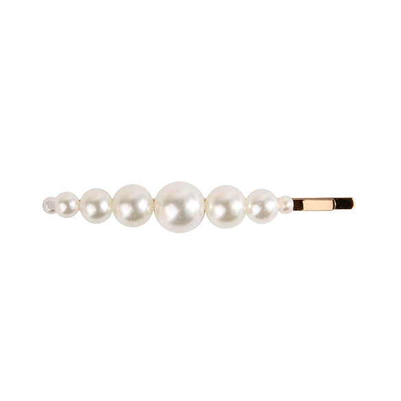Pearl Hairpin Handmade Minimalist Geometric Side Clip Hair Accessory For Women