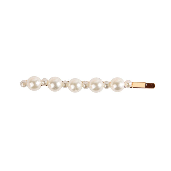 Pearl Hairpin Handmade Minimalist Geometric Side Clip Hair Accessory For Women
