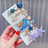 Pearl Hairpin Set Metal Electroplating Women's Side Clip Accessories