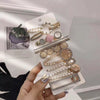 Pearl Hairpin Set Metal Electroplating Women's Side Clip Accessories
