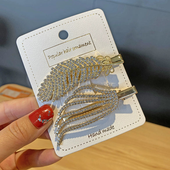 Pearl Hairpin Set Metal Electroplating Women's Side Clip Accessories