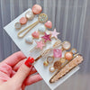 Pearl Hairpin Set Metal Electroplating Women's Side Clip Accessories