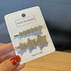 Pearl Hairpin Set Metal Electroplating Women's Side Clip Accessories