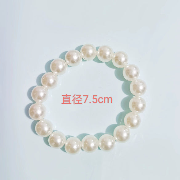 Pearl Hand Knit Hair Rope And Hair Ring Allmatch Women's Hair Accessories
