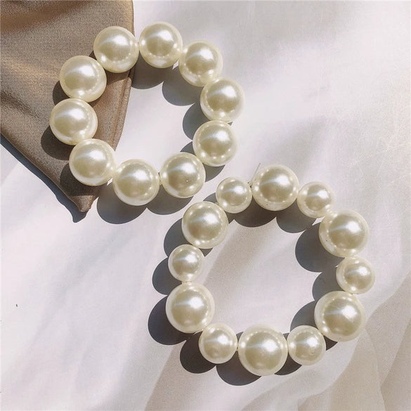 Pearl Hand Knit Hair Rope And Hair Ring Allmatch Women's Hair Accessories