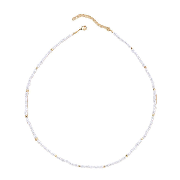 Pearl Handmade Geometric Baroque Princess Style Necklace Jewelry