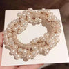Pearl Handmade Geometric Dualpurpose Hair Ring Bracelet And Head Rope For Women