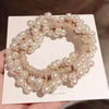 Pearl Handmade Geometric Dualpurpose Hair Ring Bracelet And Head Rope For Women