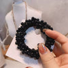 Pearl Handmade Geometric Dualpurpose Hair Ring Bracelet And Head Rope For Women