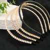 Pearl Handmade Geometric Hair Hoop Electroplated Women's Hair Accessories