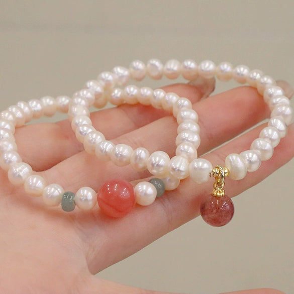 Pearl Handmade Geometric Style Bracelet