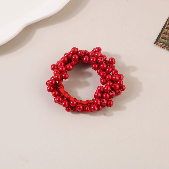 Pearl Handmade Hair Rope High Elasticity Women's Hair Accessories
