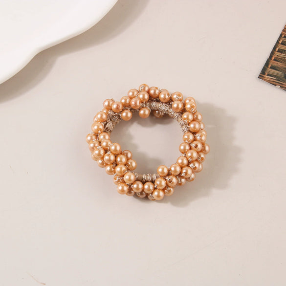 Pearl Handmade Hair Rope High Elasticity Women's Hair Accessories