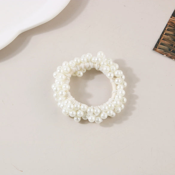 Pearl Handmade Hair Rope High Elasticity Women's Hair Accessories