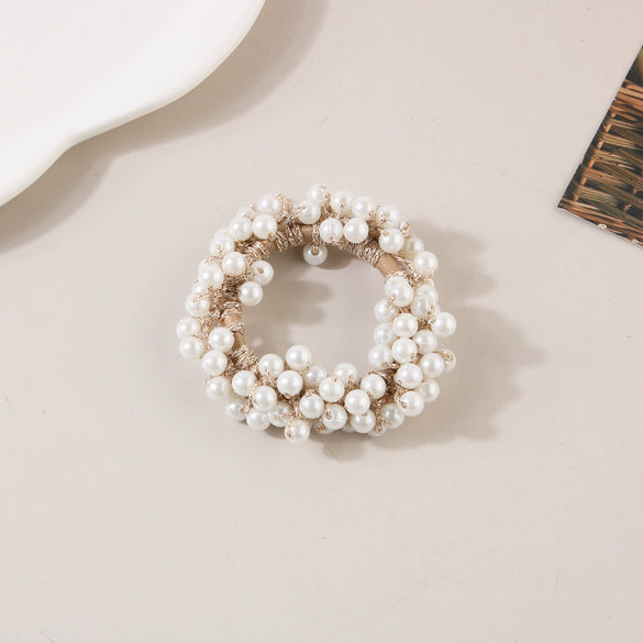 Pearl Handmade Hair Rope High Elasticity Women's Hair Accessories