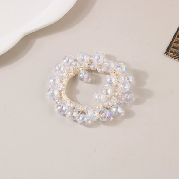 Pearl Handmade Hair Rope High Elasticity Women's Hair Accessories
