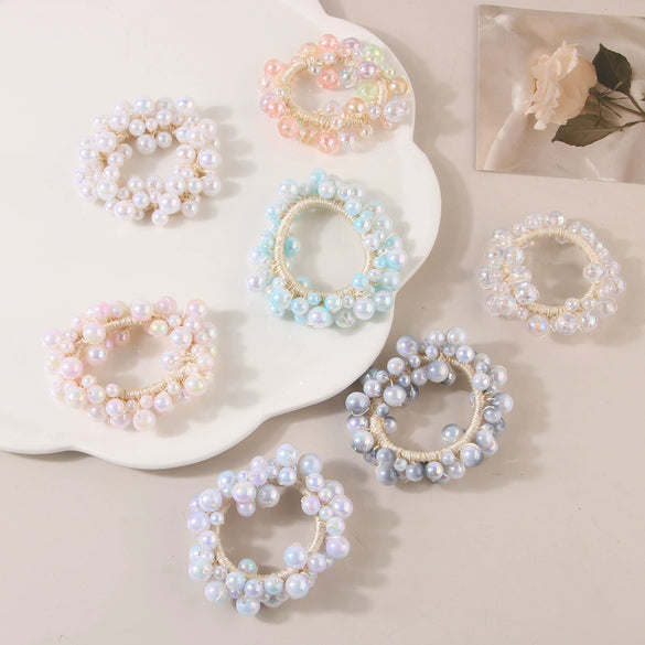 Pearl Handmade Hair Rope High Elasticity Women's Hair Accessories