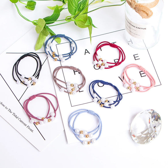 Pearl Handmade Hair Tie And Headband