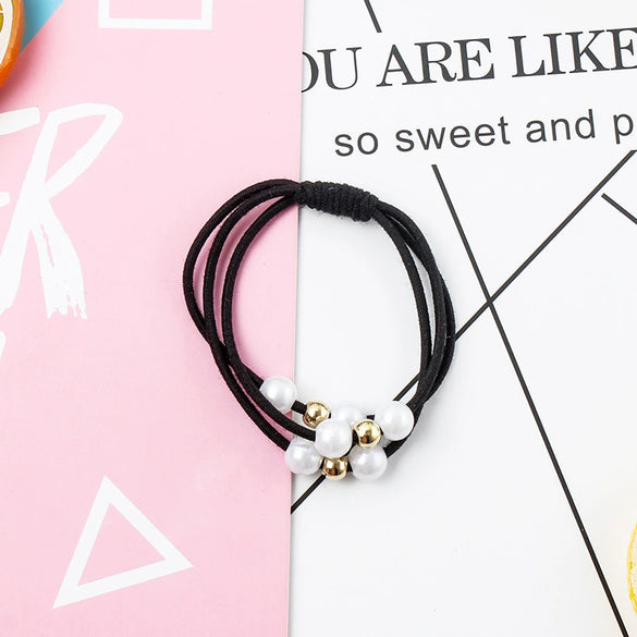 Pearl Handmade Hair Tie And Headband