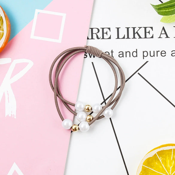 Pearl Handmade Hair Tie And Headband