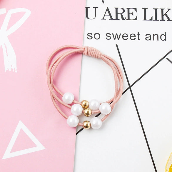 Pearl Handmade Hair Tie And Headband