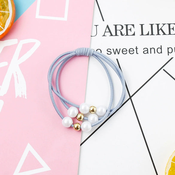 Pearl Handmade Hair Tie And Headband