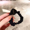 Pearl Handmade Large Intestine Hair Ring High Elastic Hair Accessories Bow Fabric Hair Rope