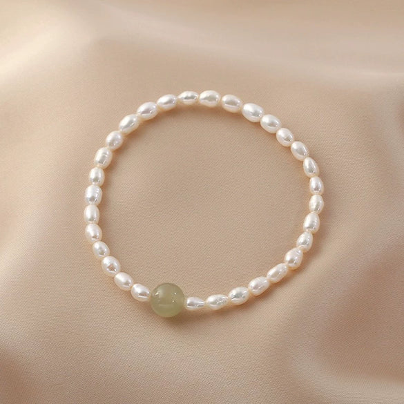 Pearl Heart Shape Bracelet For Girls
