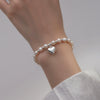 Pearl Heart Shape Bracelet For Girls