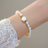 Pearl Heart Shape Bracelet For Girls