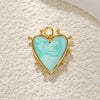 Pearl Heartshaped Pendant Jewelry Accessories Copper Electroplating Baroque Sweet Style