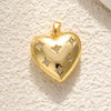 Pearl Heartshaped Pendant Jewelry Accessories Copper Electroplating Baroque Sweet Style
