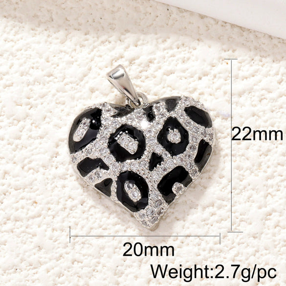 Pearl Heartshaped Pendant Jewelry Accessories Copper Electroplating Baroque Sweet Style