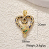 Pearl Heartshaped Pendant Jewelry Accessories Copper Electroplating Baroque Sweet Style