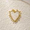 Pearl Heartshaped Pendant Jewelry Accessories Copper Electroplating Baroque Sweet Style