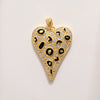 Pearl Heartshaped Pendant Jewelry Accessories Copper Electroplating Baroque Sweet Style