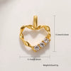 Pearl Heartshaped Pendant Jewelry Accessories Copper Electroplating Baroque Sweet Style