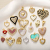 Pearl Heartshaped Pendant Jewelry Accessories Copper Electroplating Baroque Sweet Style