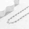 Pearl Hiphop Splicing Clavicle Chain Men's Jewelry Necklace With Geometric Pattern