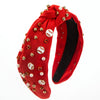 Pearl Inlay Widebrimmed Fabric Women's Hairband