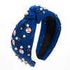Pearl Inlay Widebrimmed Fabric Women's Hairband