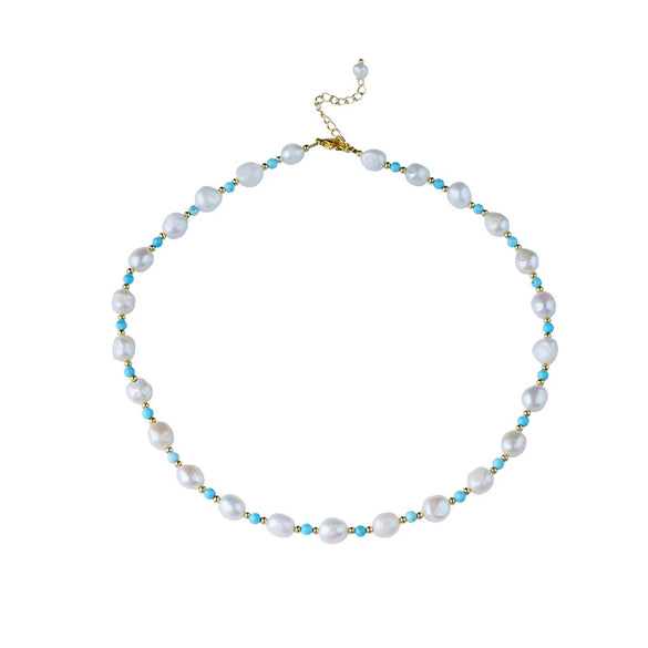 Pearl Jewelry Geometric Ushaped Purely Handmade Women's Bracelet Necklace