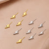 Pearl Jewelry Pin Accessories Copper Plated Gold Lightning Baroque Style Electroplated