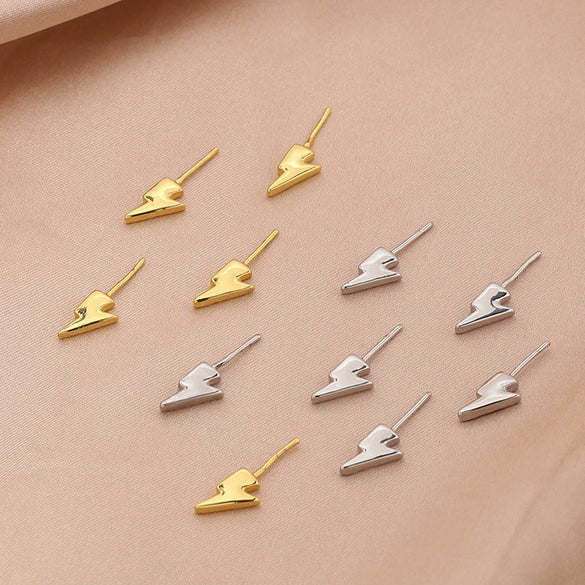 Pearl Jewelry Pin Accessories Copper Plated Gold Lightning Baroque Style Electroplated